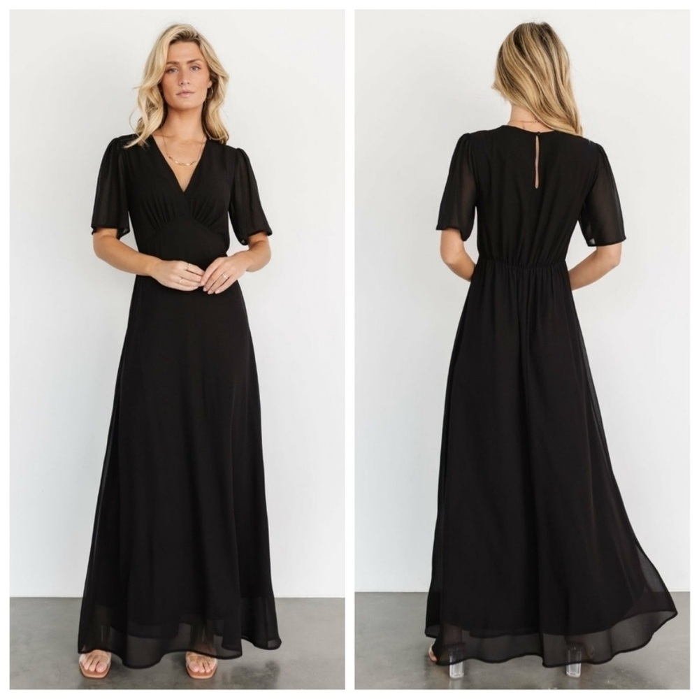 Baltic Born Esti Black Maxi Dress XL NEW - Picture 1 of 7